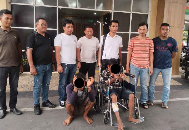 Viral, Polsek Medan Kota Tangkap Dua Residivis Pencuri Laptop, Satu Ditembak